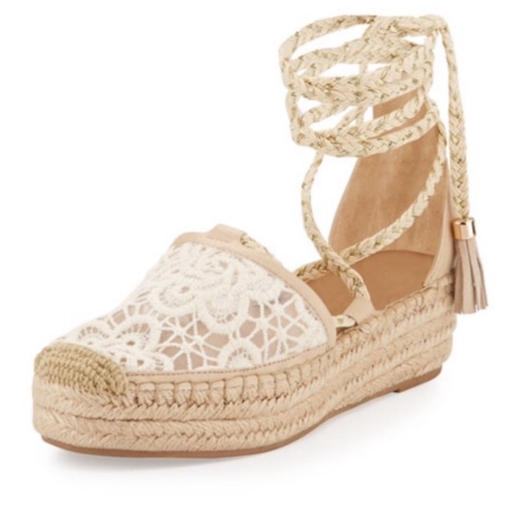 NWT Nanette Lepore Bitsy Lace Platform Espadrilles - Picture 2 of 7